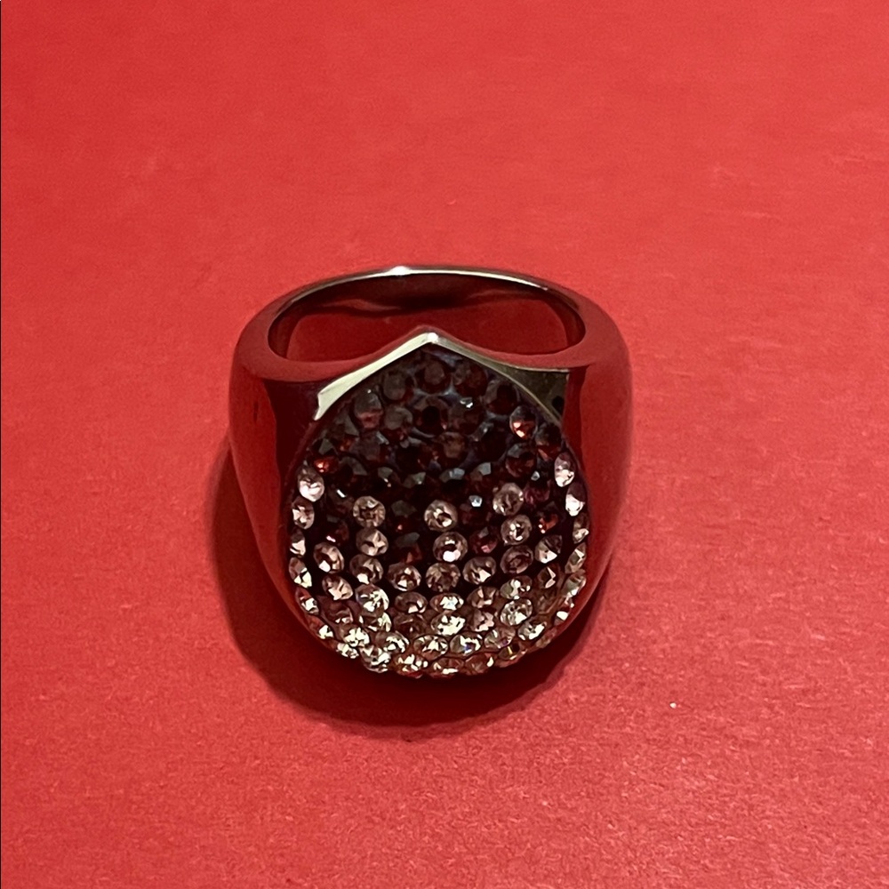 Stainless steel pave ring